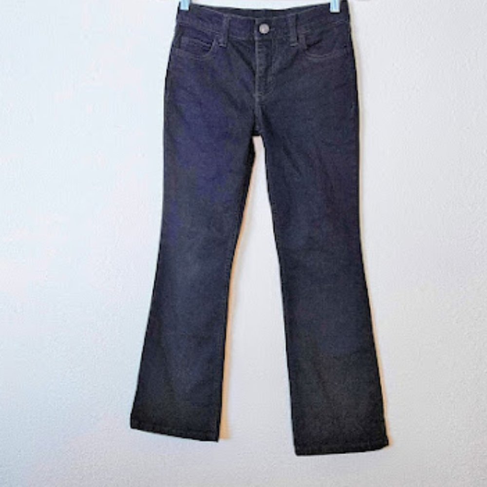 Wrangler Black Denim Jeans Flare Leg Girls Size 12 Adjustable Inside Waist